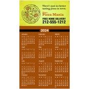 4x7 Custom Printed Pizza Calendar Magnets 20 Mil Square Corners