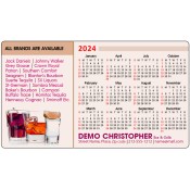 4x7 Customized Bar Calendar Magnets 20 Mil Round Corners