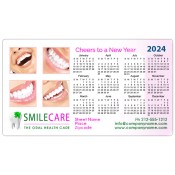 4x7 Custom Dental Calendar Magnets 20 Mil Round Corners