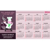 4x7 Custom Restaurant Calendar Magnets 20 Mil Square Corners