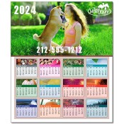 7.37x8.75 Custom Printed Real Estate Calendar Magnets 20 Mil