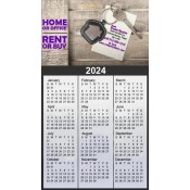 4x7 Personalized Real Estate Calendar Magnets 20 Mil Square Corners