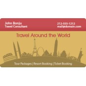 2x3.5 Custom Travel Agent Business Card Magnets 20 Mil Round Corners 