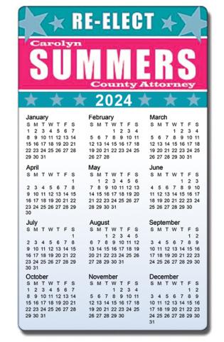 4x7 Personalized Political Calendar Magnets 20 Mil Round Corners
