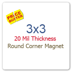 3x3 inch Round Corner Custom Printed Full Color Magnets