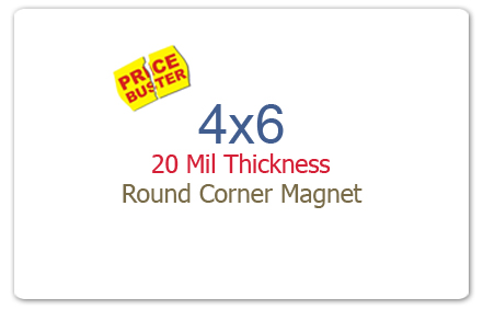 4x6 inch Round Corner Custom Printed Full Color Magnets