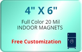 4x6 Custom Refrigerator Magnets 20 Mil Round Corners