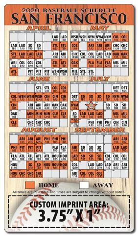 Baseball Sports Schedule Magnets Will Make Your Promotions Last Long