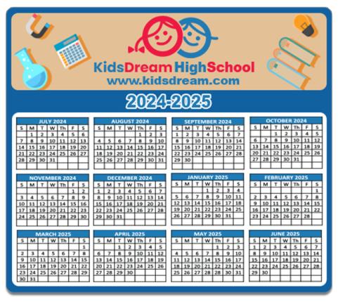 3.5x4 Custom School Calendar Magnets 20 Mil Round Corners