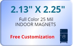 2.13x2.25 Custom Magnets 25 Mil Round Corners