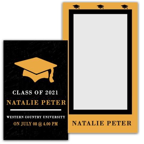 Picture Frame Graduation Announcement Save the Date Magnets
