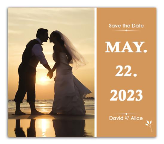 Classic Save the Date Magnets 20 Mil Square Corners