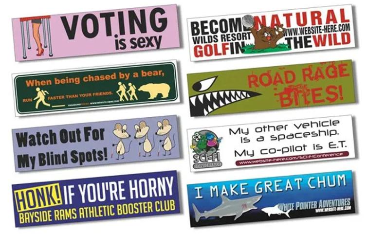11.5x3 Custom Printed Magnetic Car and Truck Bumper Sign Magnets - Outdoor & Car Magnets 30 Mil