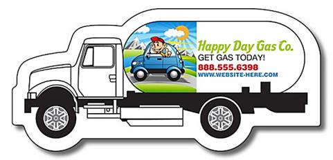 3.125x1.45 Custom Gas Truck Shape Magnets - Outdoor & Car Magnets 35 Mil