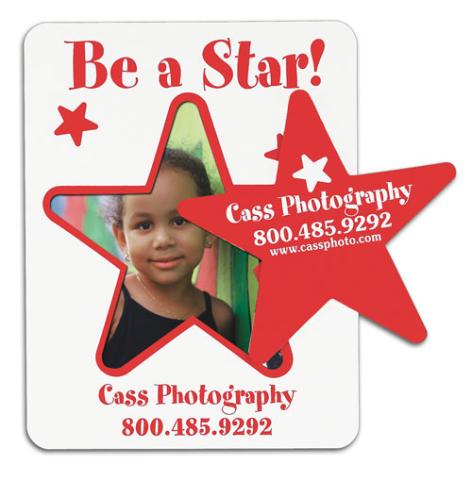 Picture Frame Star Punch Indoor Magnets 35 Mil