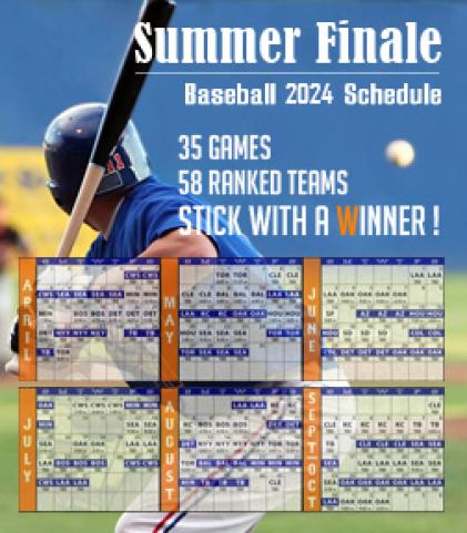 Baseball Schedule Magnets 20 Mil Square Corners