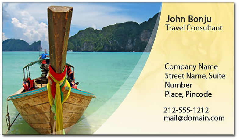 2x3.5 Custom Travel Agent Business Card Magnets 20 Mil Square Corners
